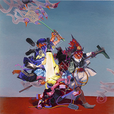 近现代 岂梦光-美人计 40x40cm